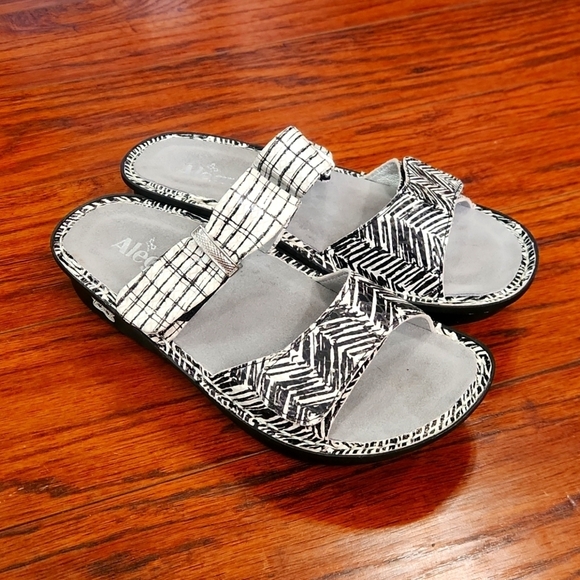 Alegria Shoes - Alegria Karmen Unity Metallic Slides